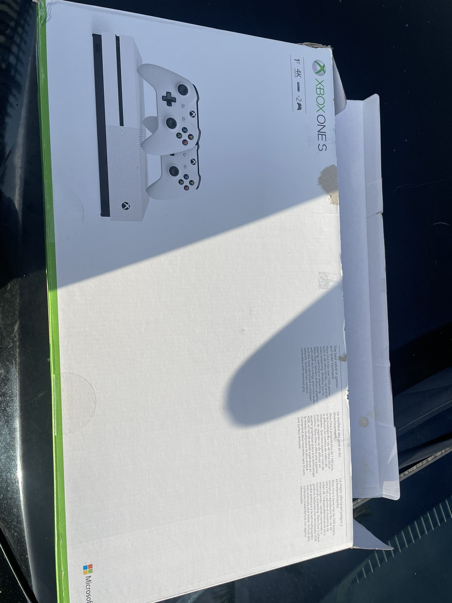 Xbox One S In Box And Controllers