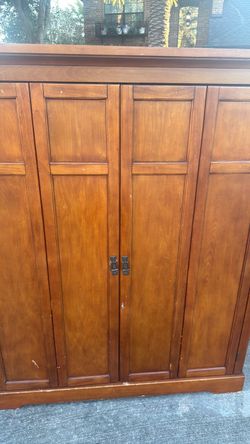 Wood closet