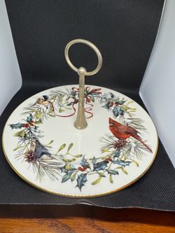Lenox Winter Greetings Cardinal Plate – Holiday Collectible