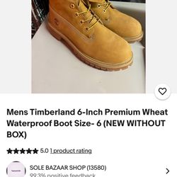 Men’s Size 7 Timberland Water Proof Boots