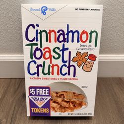 Stranger Things General Mills Upside Down Cinnamon Toast Crunch Cereal Box NIB
