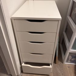 Ikea 5-Drawer Storage Cabinet – White