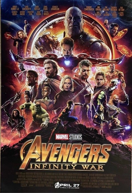 brand new marvel avengers infinity war official poster 27x40 double sided