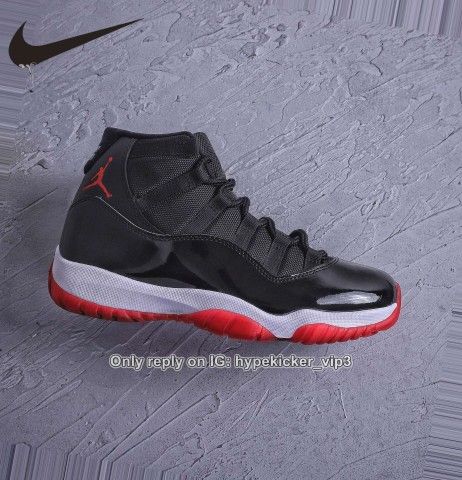 Jordan 11 Bred Retro Playoffs Sizes Available
