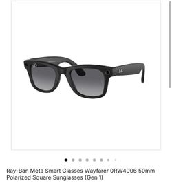 BRAND NEW SEALED Ray-Ban Meta Wayfarer – Polarized – Matte Black Glasses – RW4006