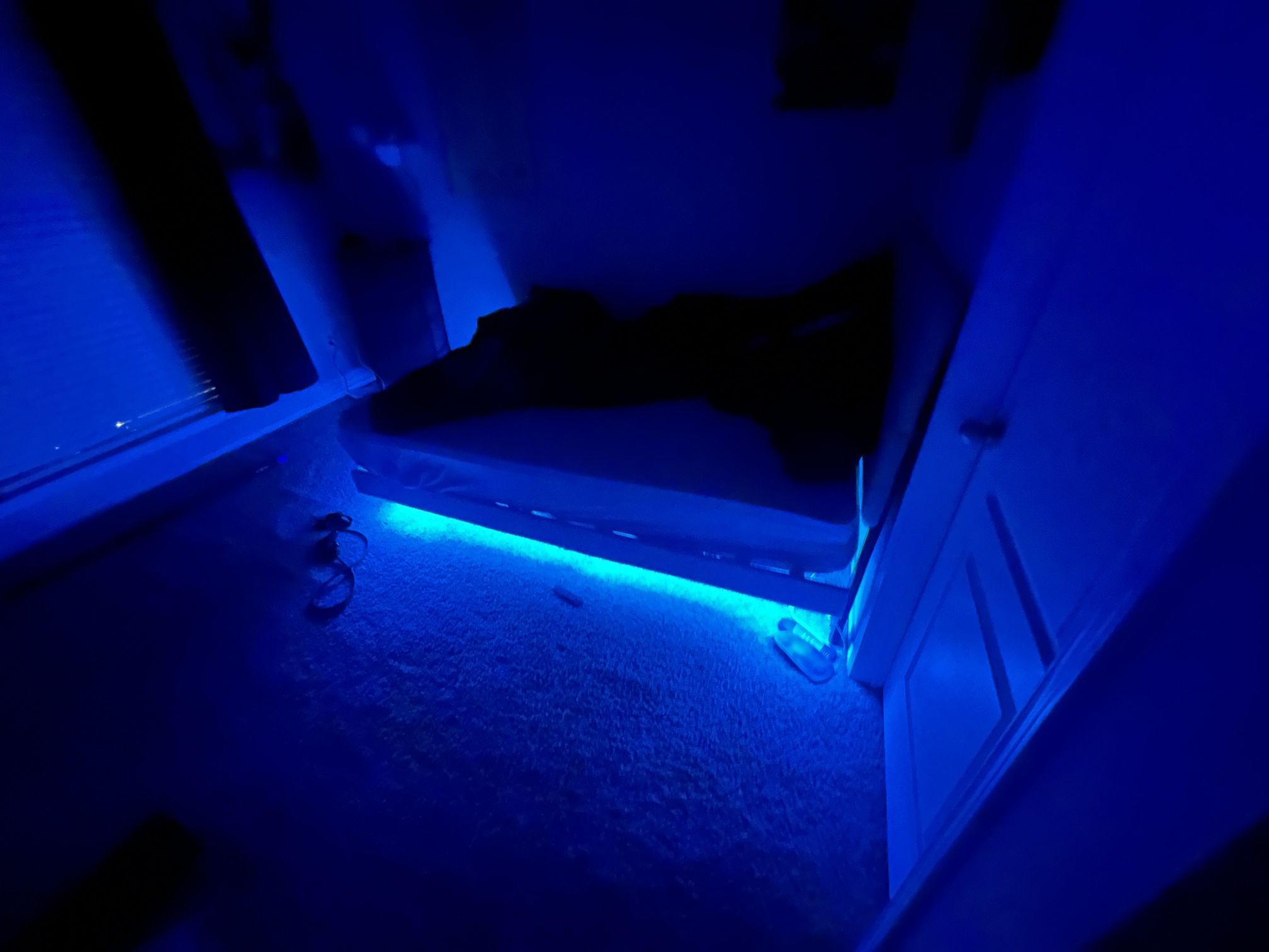 Floating Bed Frame With Lights
