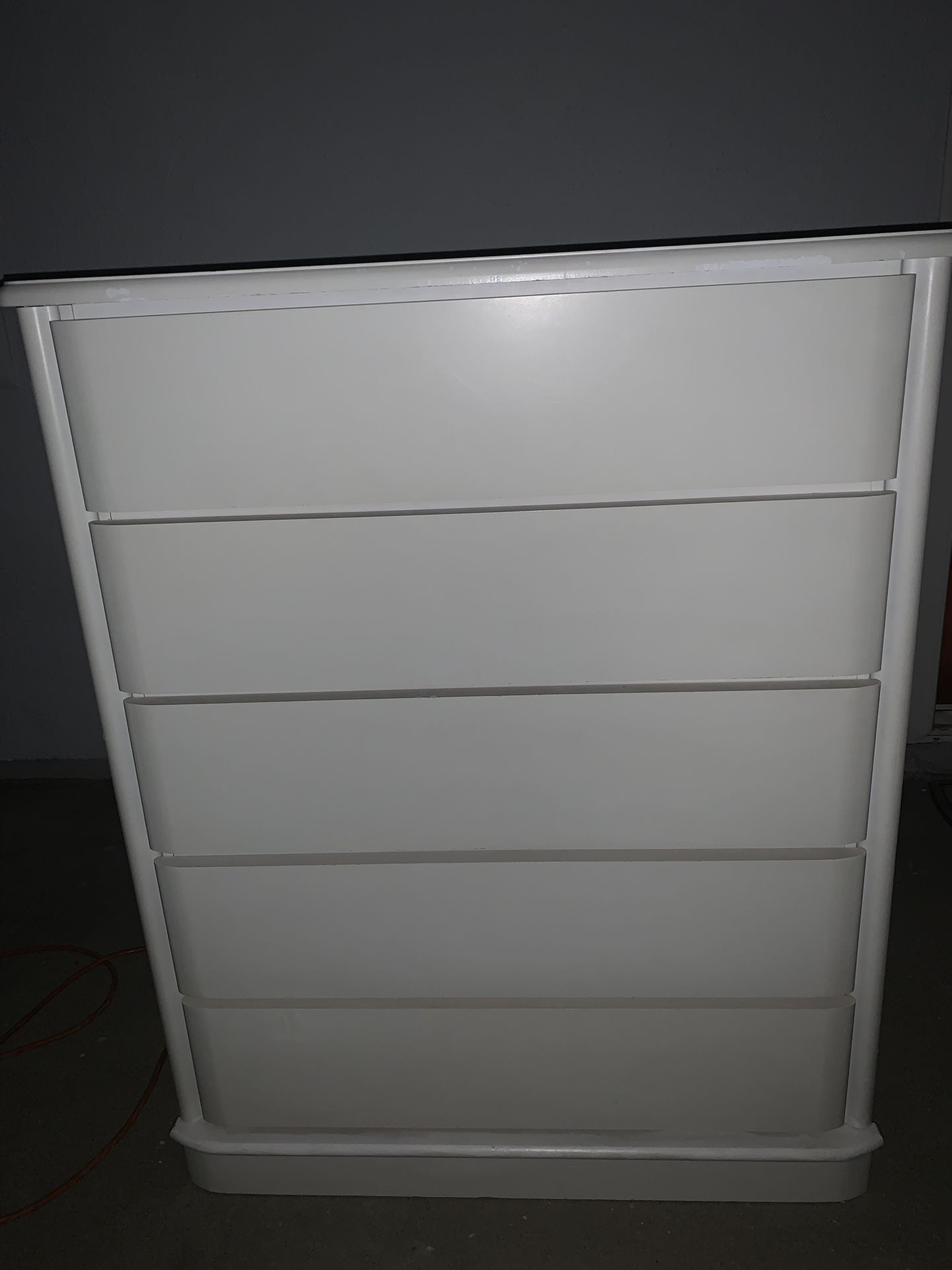 Tall White Dresser
