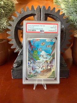 2024 Pokemon TEF EN Chatot Illustration Rare #181 Psa 10