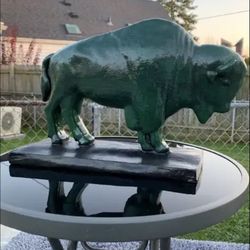 The Green Buffalo Statue