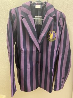 Halloween Costume Nevermore Jacket Wednesday Addams Family