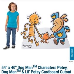 Dog man - Stand-up and Happy Birthday Banner 