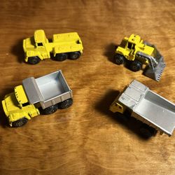 MMTL 1997 Diecast Construction Vehicle Dump Trucks Front End Loader Lot of 4