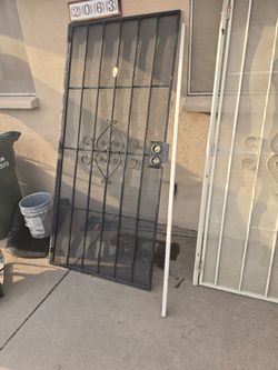Black Safety screen door