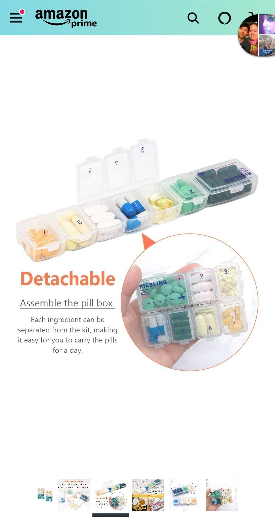 Pill organizer