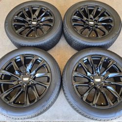 22” Cadillac Escalade GM 2025 New Wheels And Tires Onyx Black