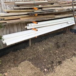 Amerimax 4" white vinyl half round gutters and fittings