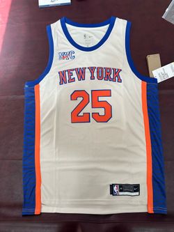 Mikal Bridges Jersey Mens Large New York Knicks #25