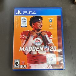 PS4 MADDEN 20 GAME