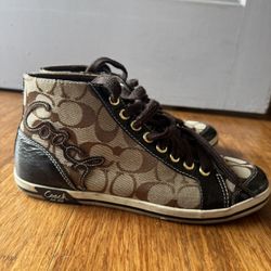 Coach sneaker boots size 8