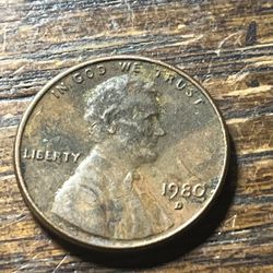 1980 D Penny