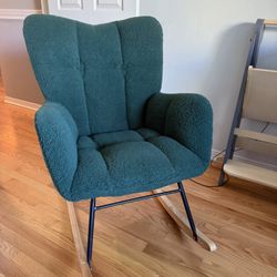 Green Upholstery Rocking Chair