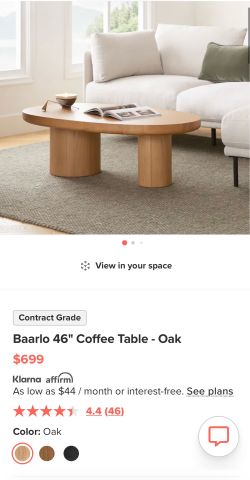 Article Baarlo 46" Coffee Table - Oak