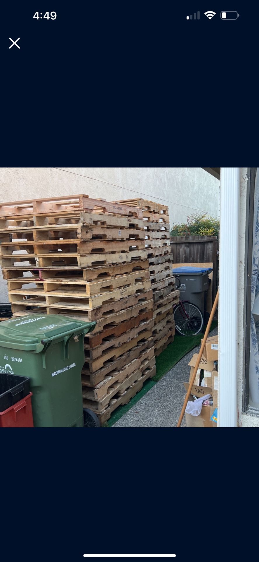 40+48 number 1 pallets for sale