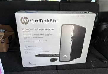 HP OmniDesk Slim Desktop PC Intel Core i3 8GB RAM 512gb SSD Windows 11 Home Meteor Silver