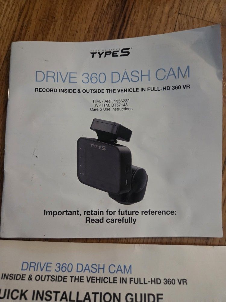 Type S Drive 360 Dash Cam