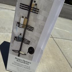 tension pole shower caddy 