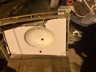 Sink with top