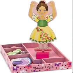 MAGNETIC BALLERINA  DRESS-UP SET: Melissa & Doug Nina Ballerina  ( See Info )