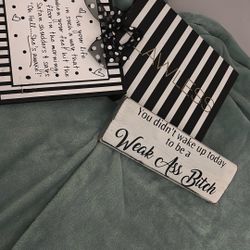 Black and white Bathroom Motivation Art