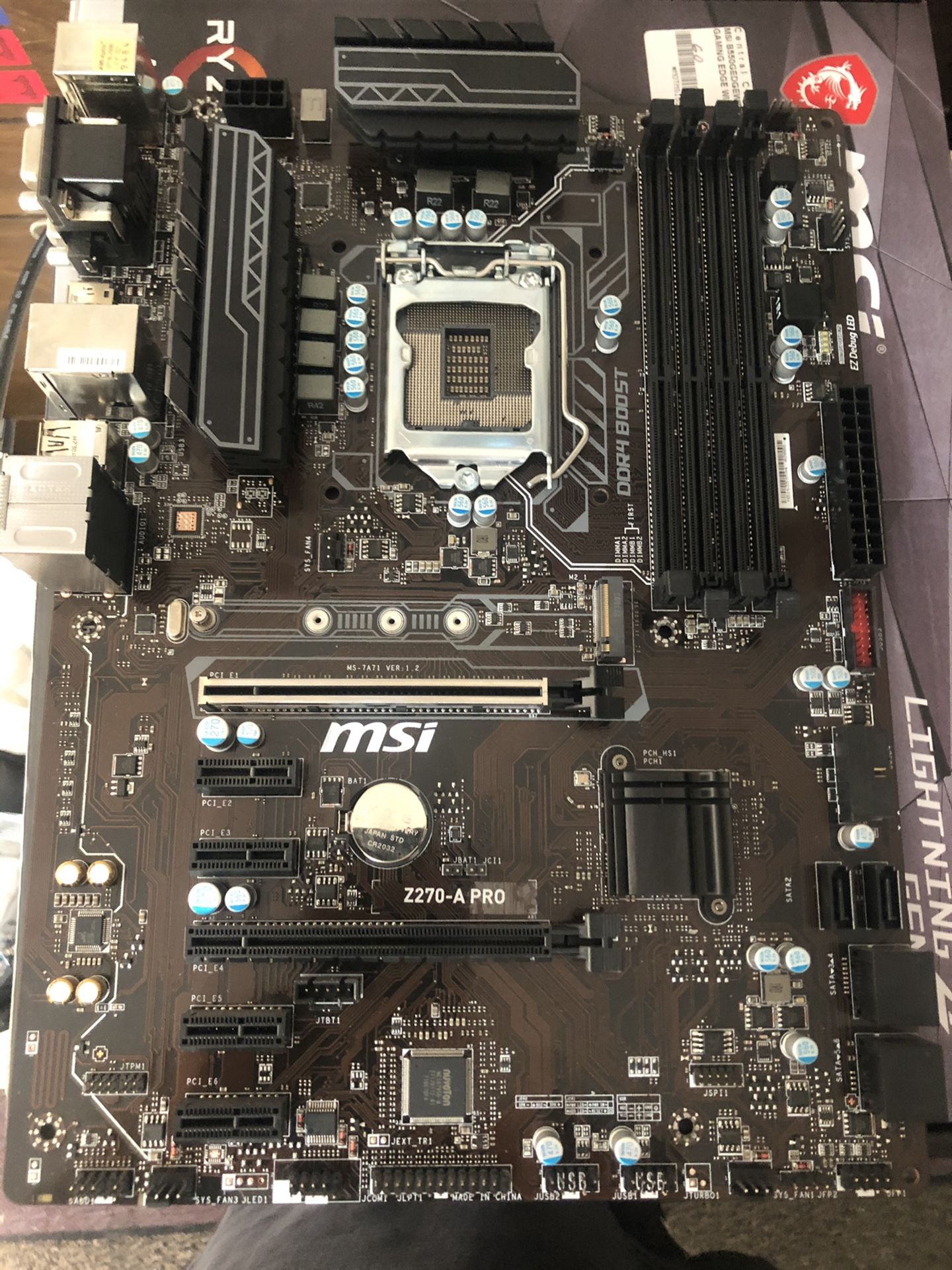 Z270-A PRO Intel Motherboard (for parts)