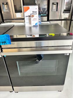 Samsung electric stove slide in