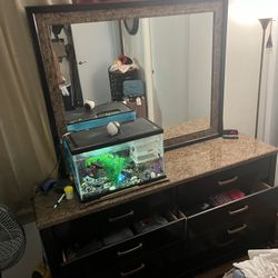 Dresser With Nightstand And A Sets Of Matching Lamps