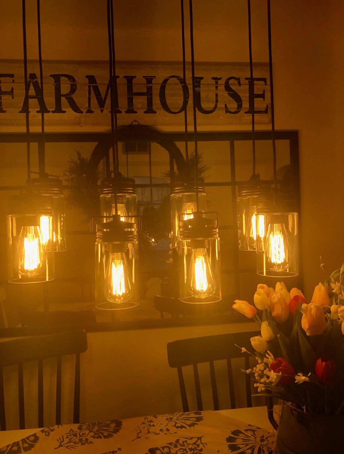 Farm house chandelier
