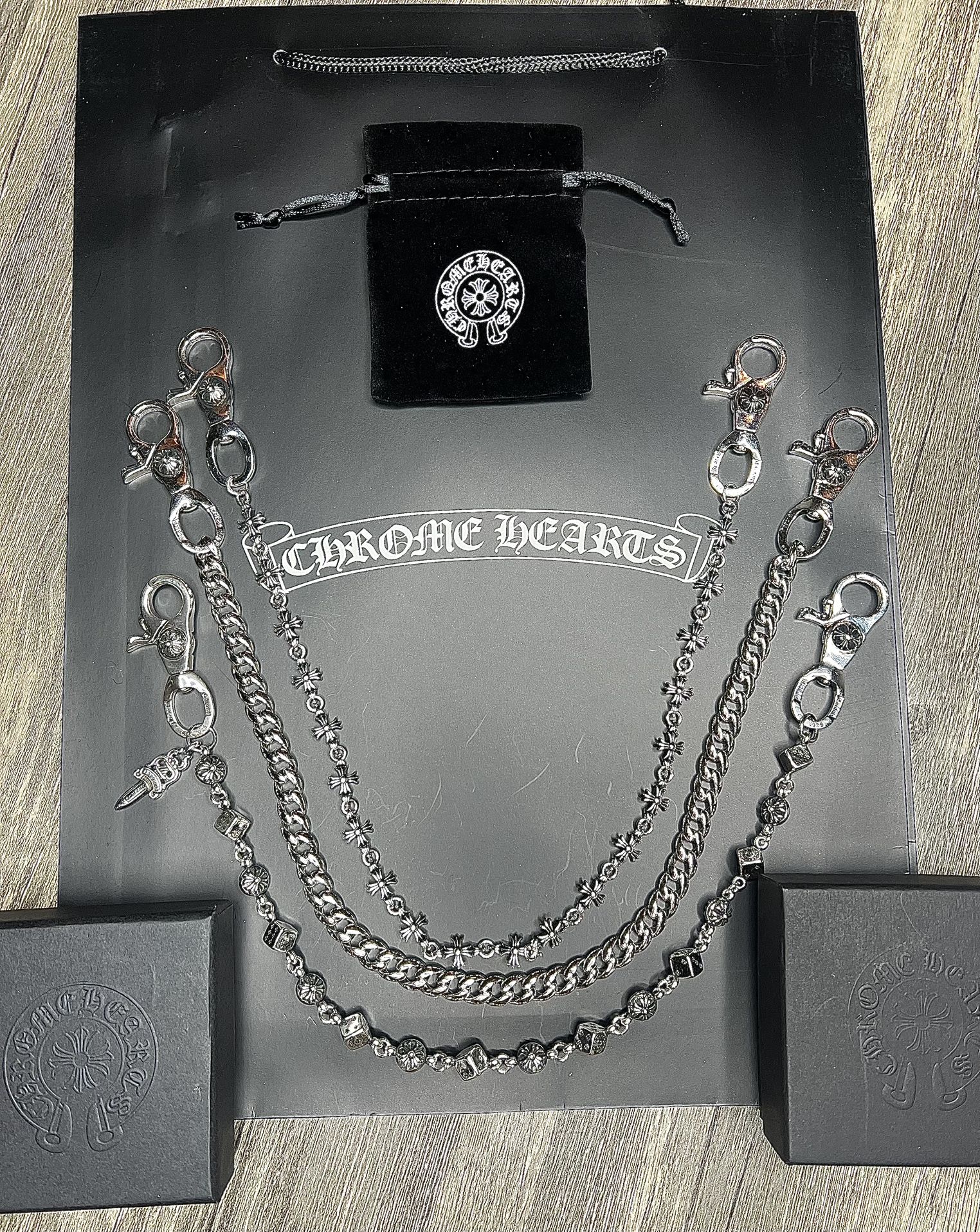 Chrome Hearts Wallet Chains Brand New With Box And Shopping Package