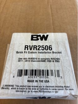 B&W 5th wheel hitch kit