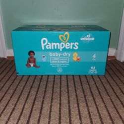 Box Pampers Baby Dry 92 Diapers #4