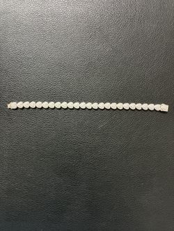 925 Sterling Silver heart bracelet.