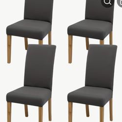 Chair Covers Black 4 Pieces 