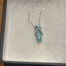 Necklace With Charm Silver Necklace 