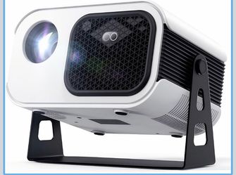 🍿 Turn Any Wall Into a Movie Theater with This Mini Projector & Stand