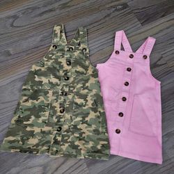 Toddler 4t Overall Dress Set