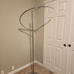Spiral Clothing Rack with 29 Ball Stop Arm - Chrome