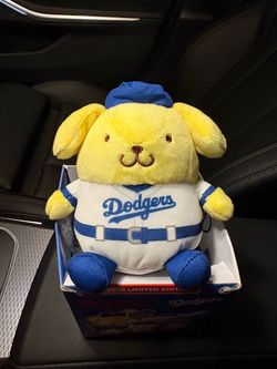 Hello Kitty Dodgers plush keychain
