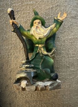 6” wizard figure, fairy garden decor