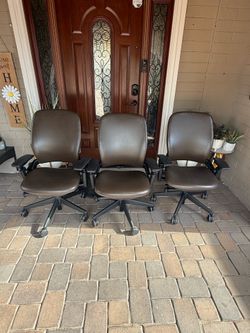 Steelcase Leap V2 Leather Chairs $250 each