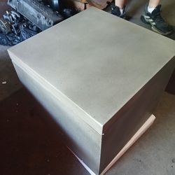 Concrete Cube Outside End Table 